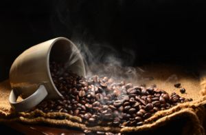 traditional hot coffee brewing process